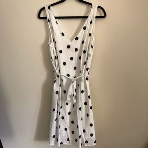V-Neck Polka Dot Dress